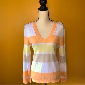 Tommy Hilfiger sweater NWT sz. L, yellow, orange, tan